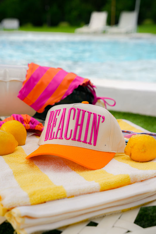 BEACHIN' TRUCKER HAT | CANVAS CAP